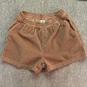 Aerie Tan Corduroy Women Shorts